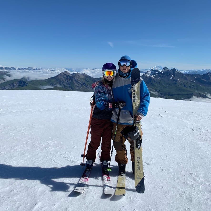 Skiing in the Alps